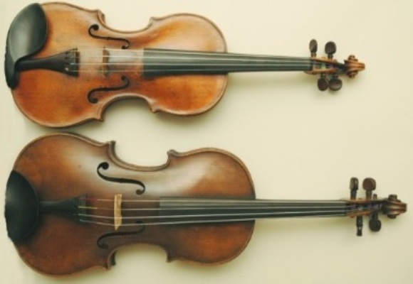 difference between violin viola